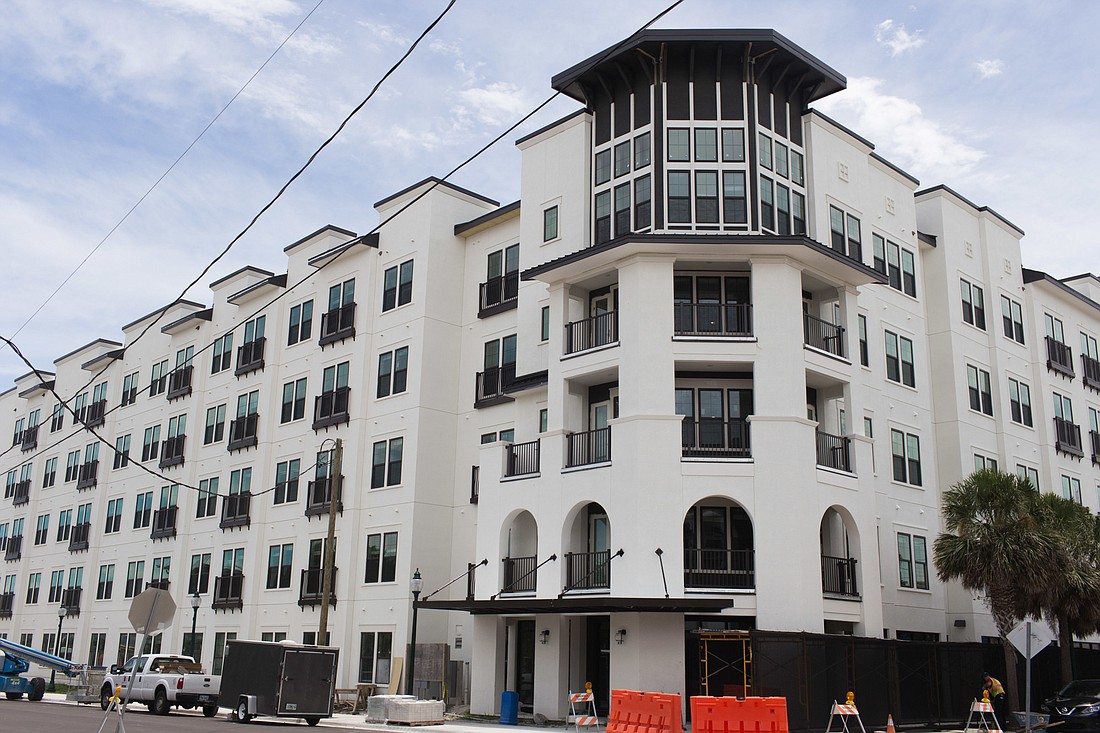 KAYLEIGH OMANG -- The 228-unit Arcos Apartments, nearing completion in Sarasota, is being developed by Framework Group and Forge Capital Partners, both of Tampa.