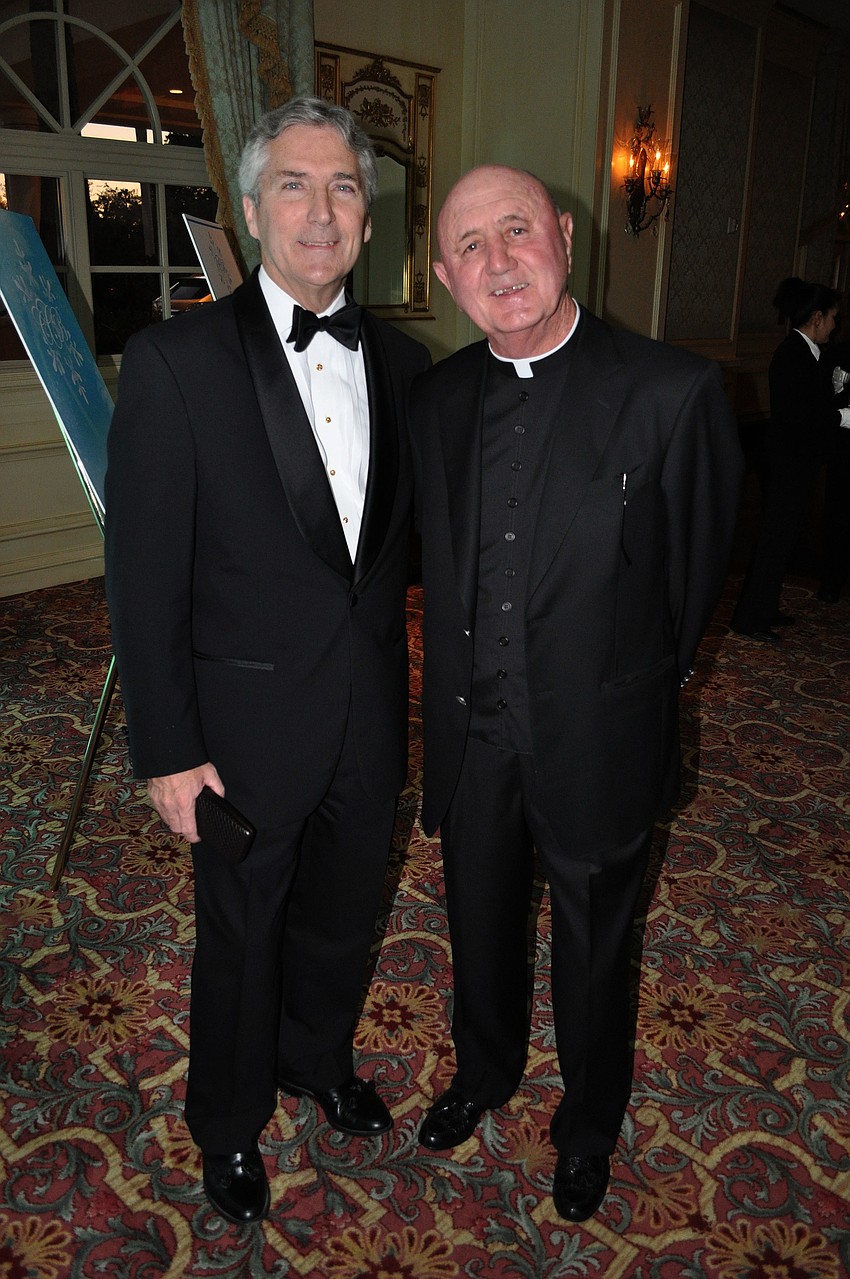 Phil Delaney with Msgr. Ed McNamara