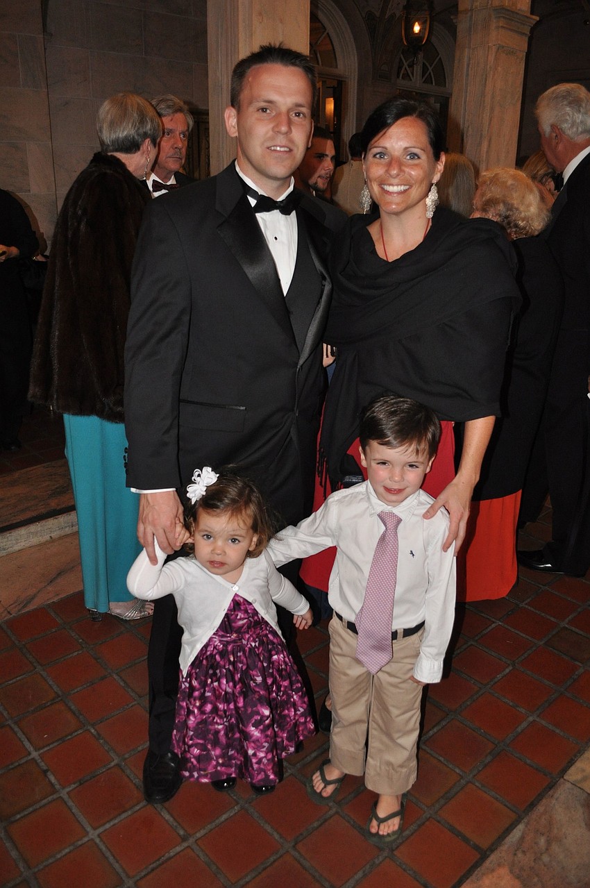 Seamus and Sarah Oâ€™Shea with their children Scarlett, 2, and Ainsley, 4 Â½