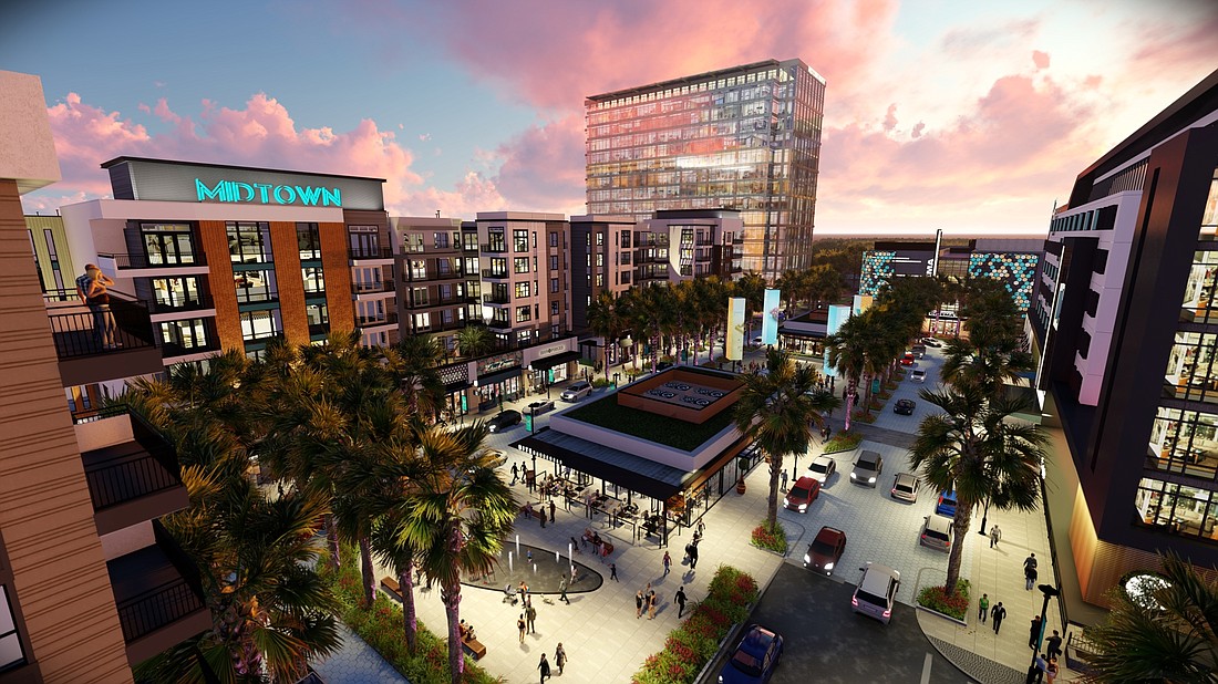 COURTESY RENDERING â€” Midtown Tampa is envisioned to contain 1.8 million square feet on 22 acres and connect Tampa&#39;s downtown to the Westshore Business District.