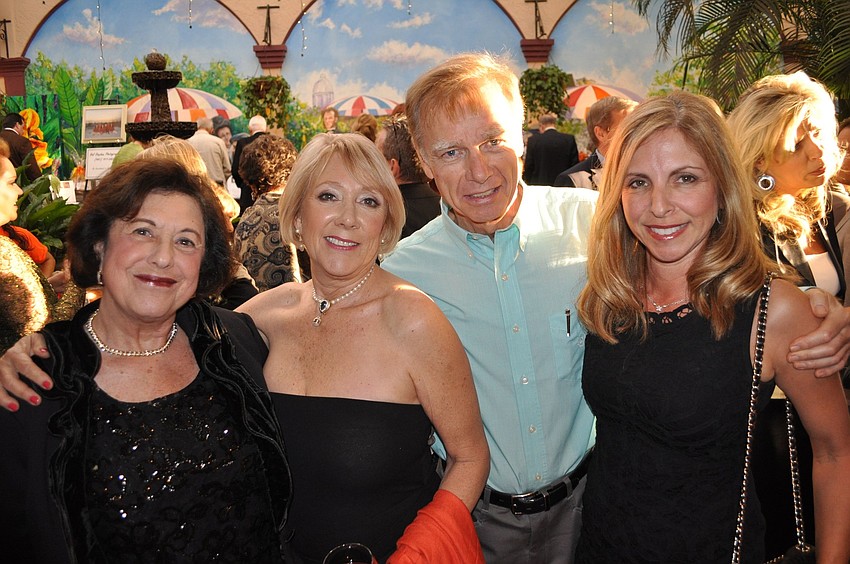 Marcia Frankel with June and Joseph McElavy and Bonnie Silverman