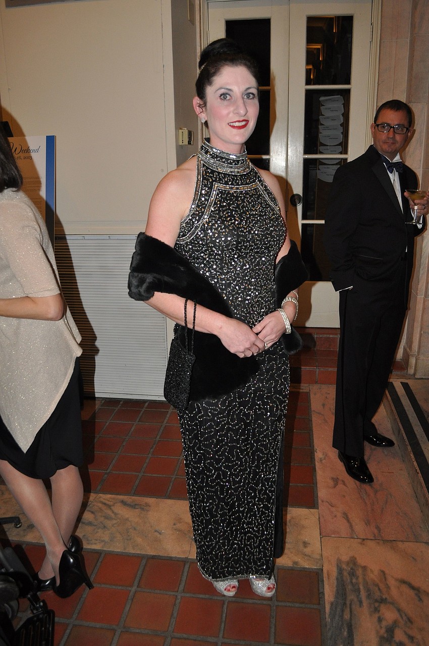 Richeal Parisi in a dress from As Good As New consignment shop