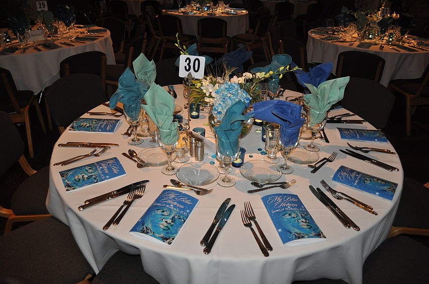 The theme for the evening was â€œMy Blue Heavenâ€.