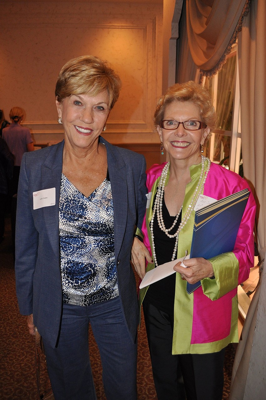 Judy Cuppy with chairwoman Marcella Schuyler