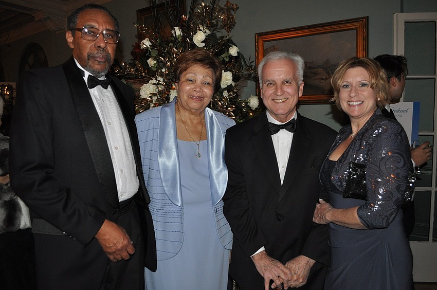 Dr. Richard Wharton and Dr. Loumertha McKenzie-Wharton with Elizabeth Tucker and Jimmy Pritchard