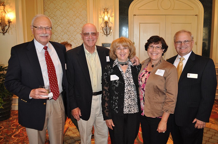 Dick Miller with David and Lynda Stark and Cindy and Dale Woodling