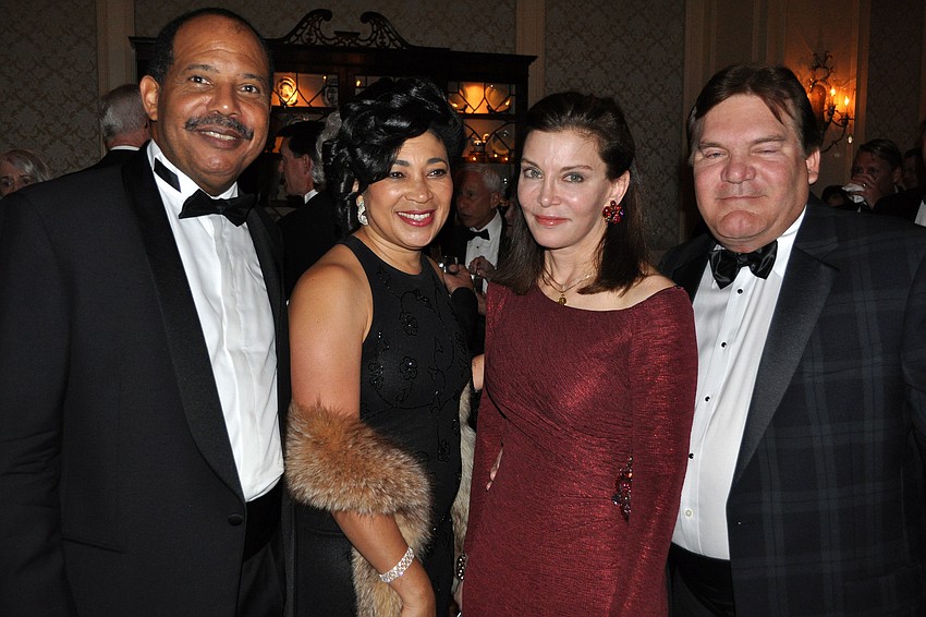 Roland and Sabrina Gibson with Susan and Tom Prieve