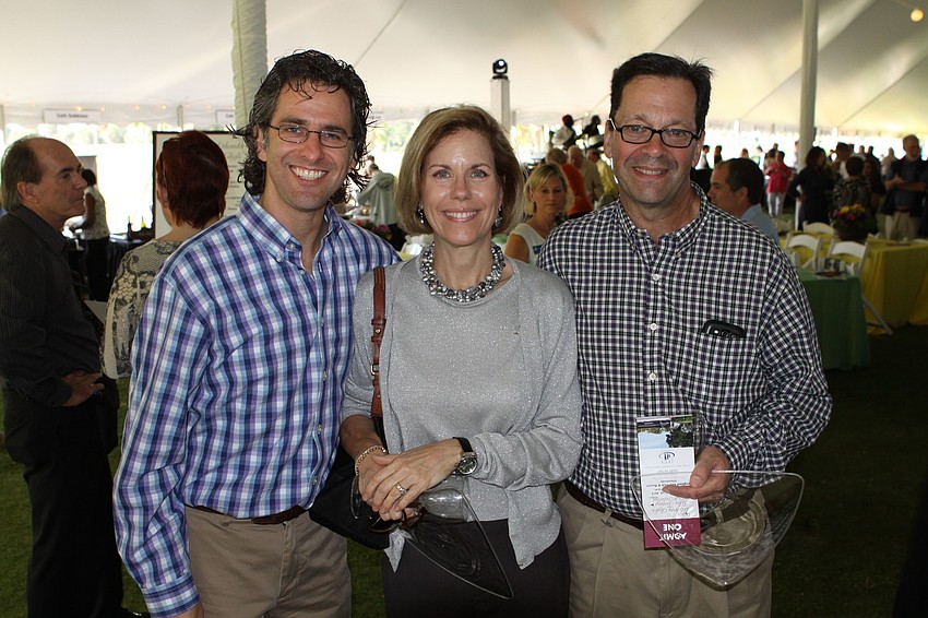 Rabbi Brenner Glickman with Jill and Scott Levine