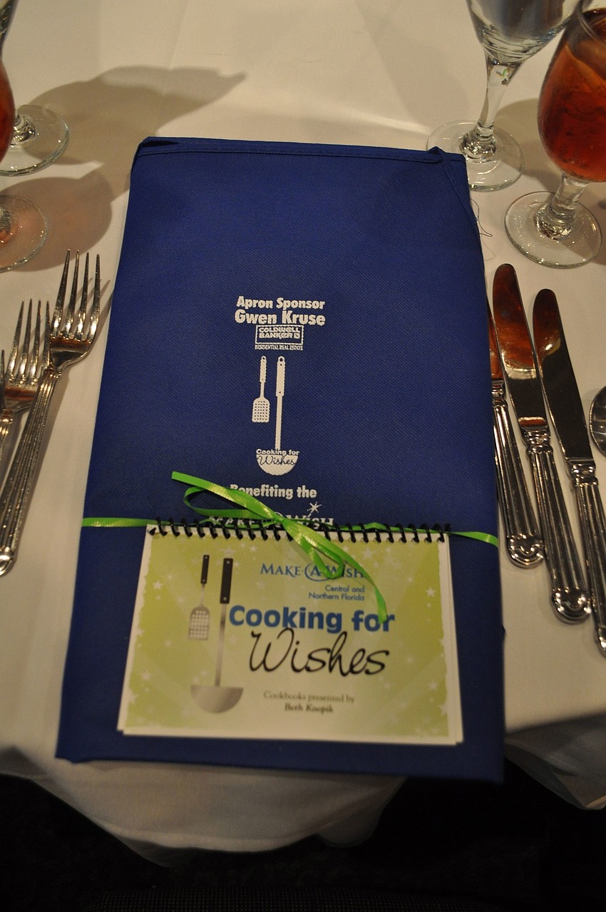 Each person got their own Cooking for Wishes apron and recipe book.