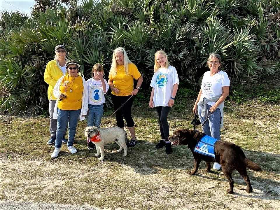 Ormond-by-the-Sea Lions Club members participated in the Southeastern Guide Dogs Walkathon on April 24. Courtesy photo