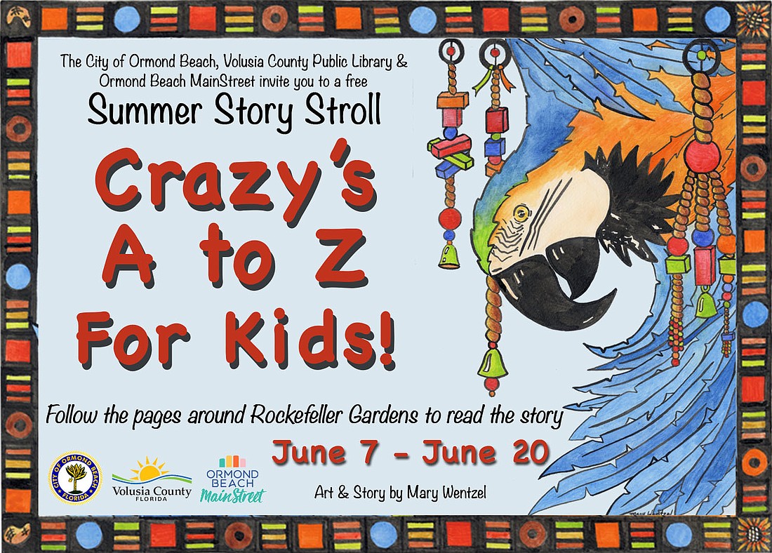 This free summer event features a brand-new alphabet book by local artist Mary Wentzel, titled, "Crazy's A to Z For Kids." Courtesy photo