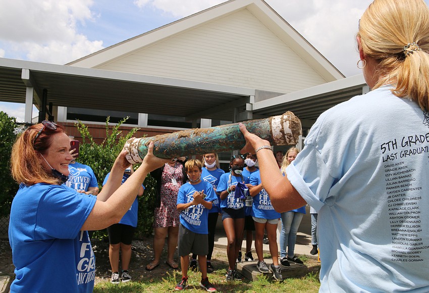 'A new beginning' Ortona Elementary's time capsule unearthed before