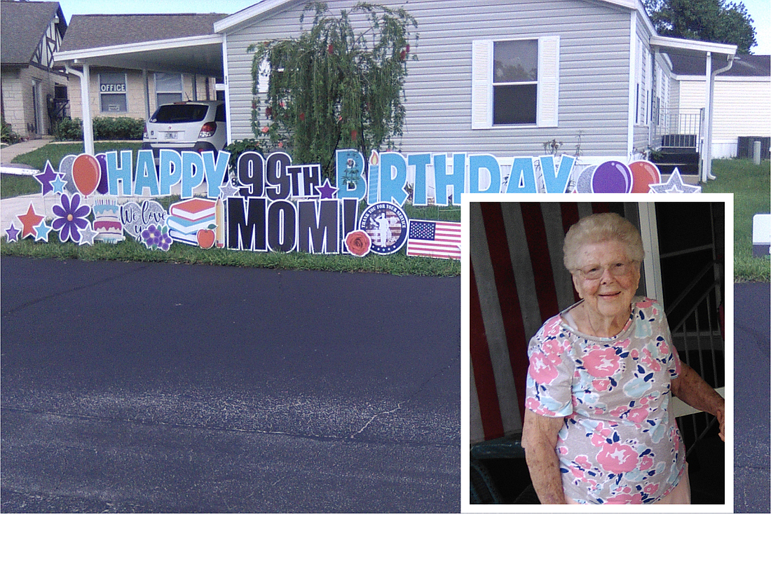 Jeanne DeAngelis is a World War II veteran who recently celebrated her 99th birthday. Courtesy photos
