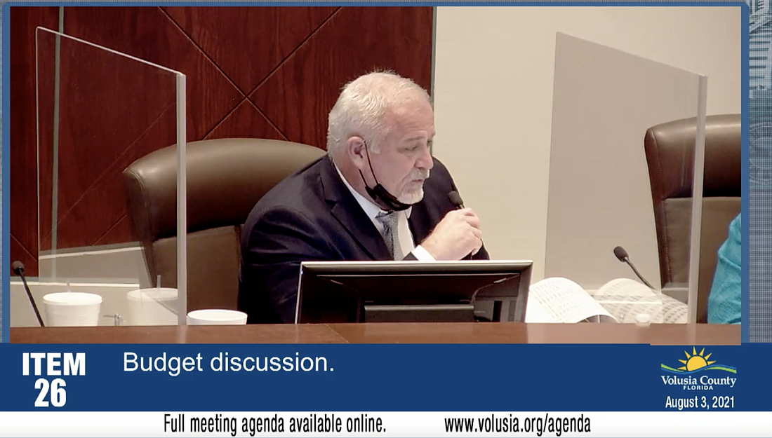 County Manager George Recktenwald. Screenshot courtesy of Volusia County Government