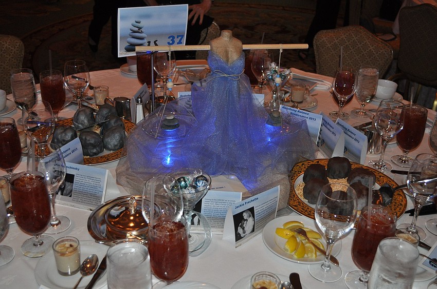 The centerpieces were created by Deborah Miller and could be bought for $25.
