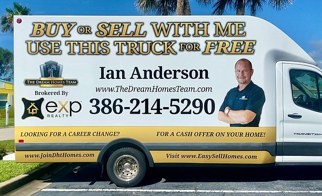 Keep an eye out around town for eXp ICON Agent Ian Anderson on his new moving truck available for clients and charities to use for free. Courtesy photo