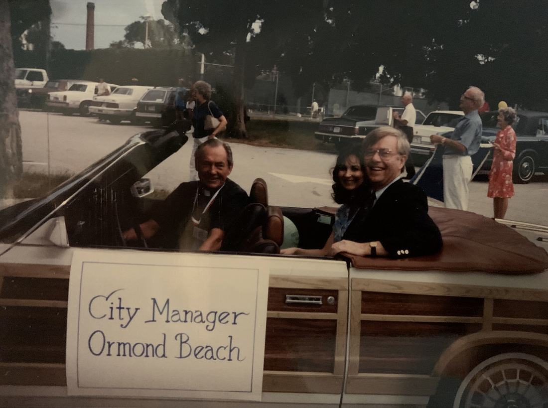 Bernard Murphy and his wife, Linda, during his time as Ormond Beach's city manager. Courtesy photo