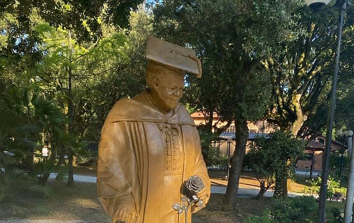 The bronze statue of Dr. Mary McLeod Bethune will be placed at Bethune Plaza in the Daytona Beach Riverfront Esplanade Park on Feb. 22, 2022. Photo courtesy of the Mary McLeod Bethune Statuary Fund/Facebook