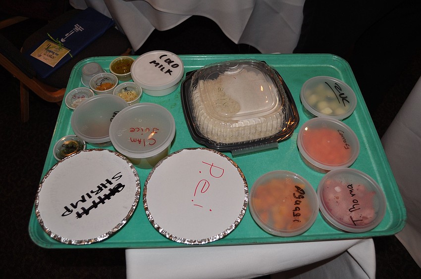 Ingredients for the dishes were all prepared for the guest chefs.