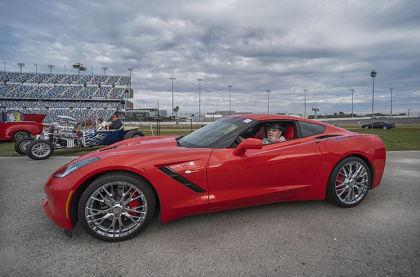 Palm Coast Cruiser Jack Kiember rolls up in his Corvette Stingray at the Daytona Turkey Run. Photo by Michele Meyers Palm Coast Cruiser Jack Kiember rolls up in his Corvette Stingray at the Daytona Turkey Run. Photo by Michele Meyers