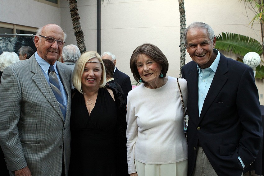 Bob Berns, Erin McLeod with Sandy and Herb Moss