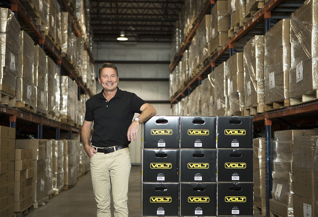 Mark Wemple. Volt Lighting founder and CEO Alan Brynjolfsson at the companyâ€™s warehouse in Tampa.