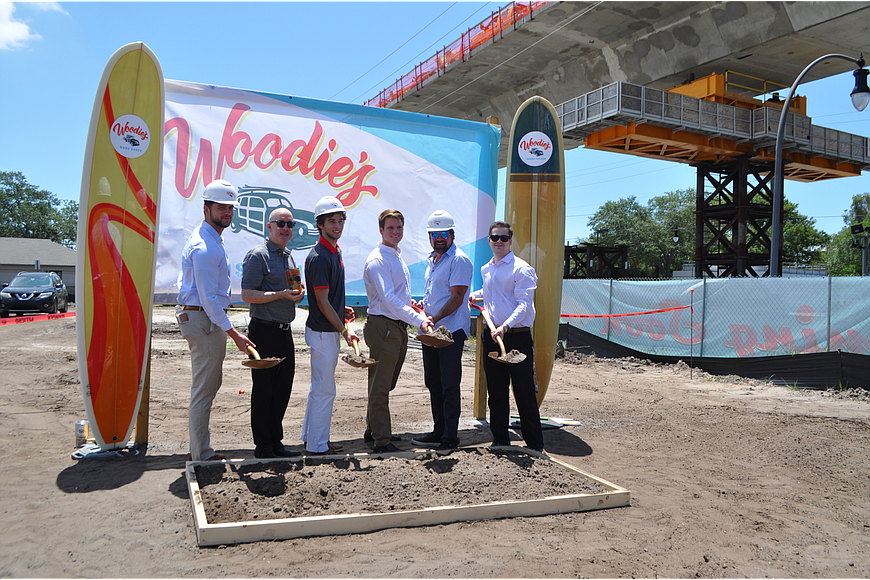 File. Woodie&#39;s Wash Shack has expanded rapidly since launching in early 2020. Here, the Woodie&#39;s team is seen breaking ground on its South Tampa location, which is now up and running.