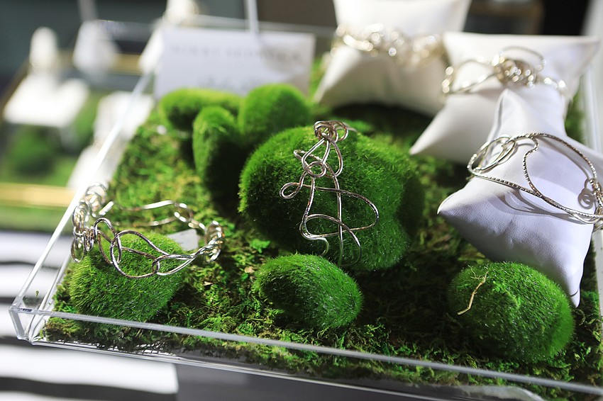 Guests shopped for jewelry during the social hour.