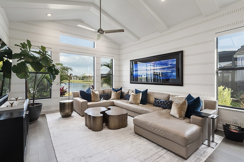 This Lakehouse Cove at Waterside home at 764 Crosswind Ave. sold for $2.3 million. It has three bedrooms, three baths, a pool and 3,202 square feet of living area. Courtesy photo.