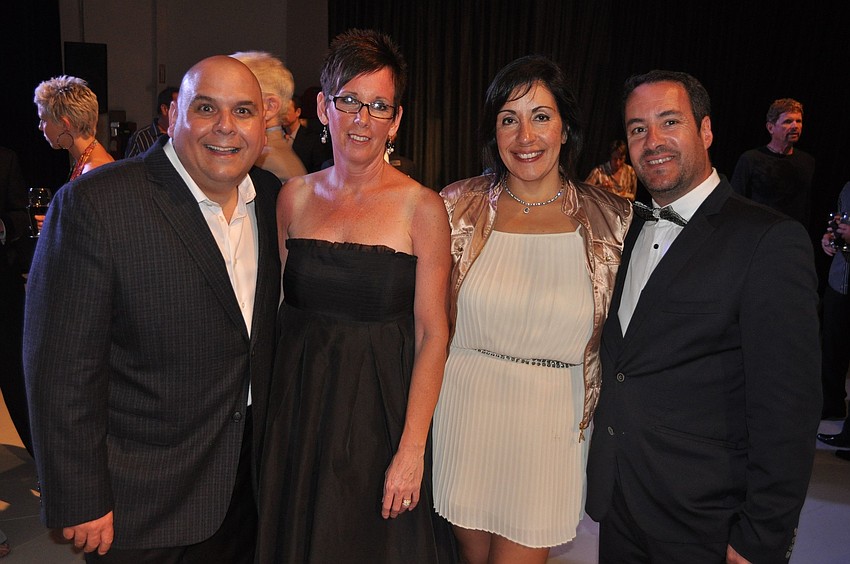 Paul and Julie Meyers with Nora and Kim Falconi