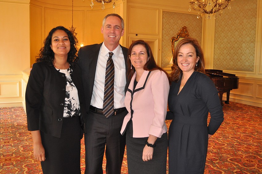 Dr. Susan Vadaparampil, moderator Dr. Tom Sellers, Dr. Christine Laronga and Dr. Patricia Judson