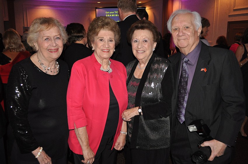Honorary chairmen Betty Hendry, Elyane Kalberman and Beverly and Ray Broth