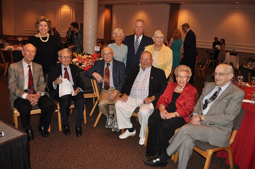 The Eight Over 80 honorees (not pictured: Dan Paradies and Betty Schoenbaum)