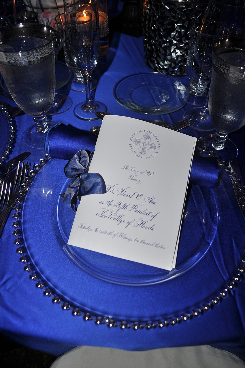 Each guest had their own program waiting for them at their seat.