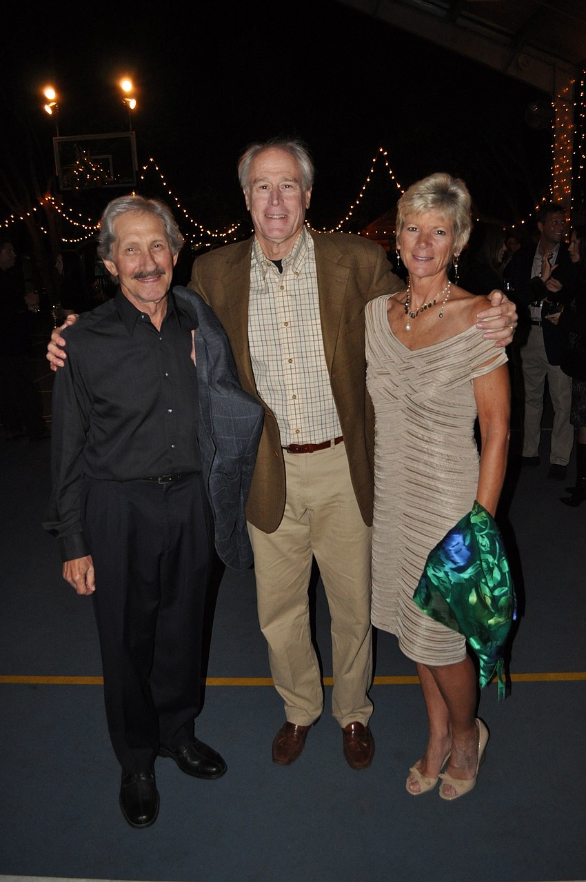 Don Lerner with Gary and Cathy Hansell