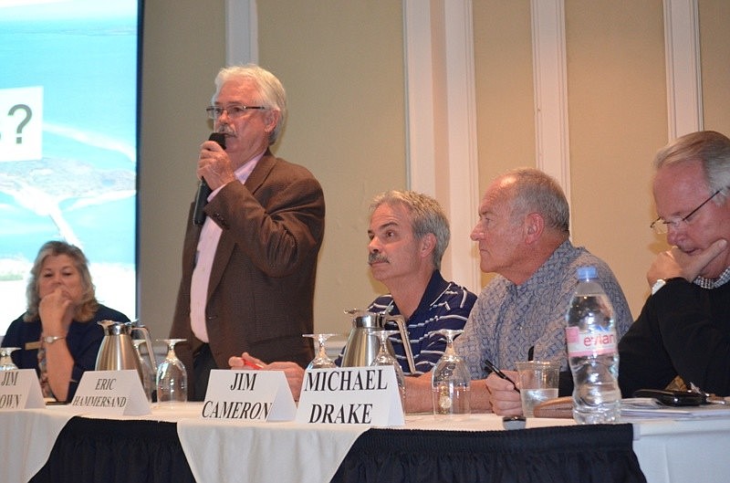 Longboat Key Mayor Jim Brown told attendees Thursday the town is working to change codes to make it easier to revitalize Key properties.