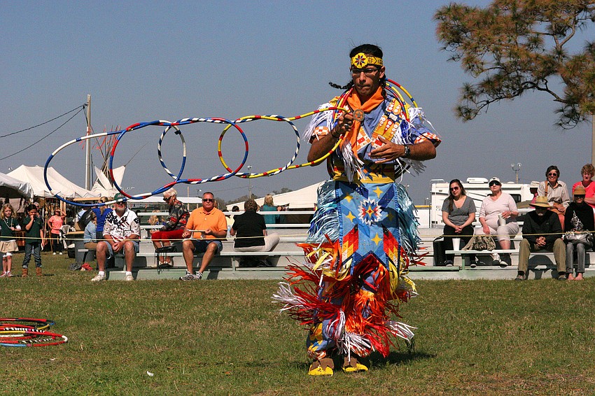 David Wittmar tells his life story through a traditional hoop dance.