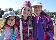 Abbey Milholland, Bella Torres and Carmen Powell are in the fourth grade at The Tabernacle Christian School.