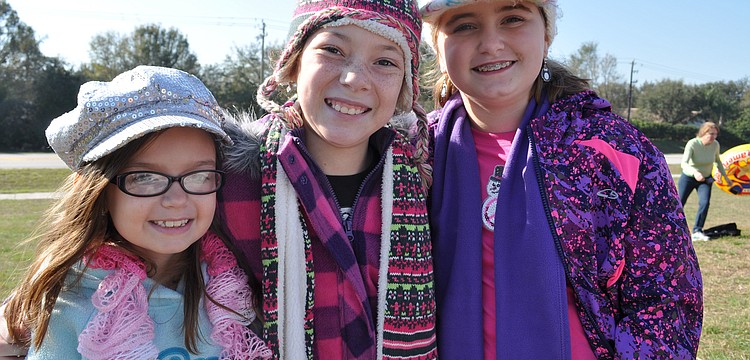 Abbey Milholland, Bella Torres and Carmen Powell are in the fourth grade at The Tabernacle Christian School.