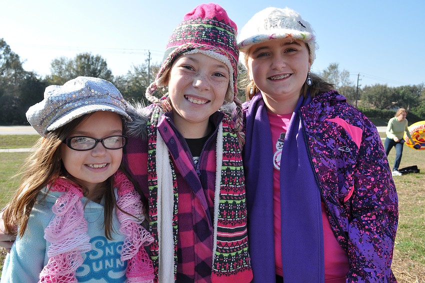 Abbey Milholland, Bella Torres and Carmen Powell are in the fourth grade at The Tabernacle Christian School.