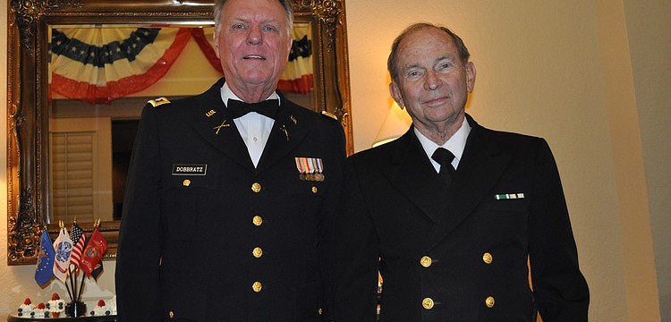 Lt. Col. Dennis Dobbratz and U.S. Navy Ret. Captain Robert Collins