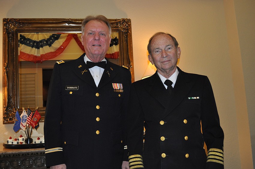 Lt. Col. Dennis Dobbratz and U.S. Navy Ret. Captain Robert Collins