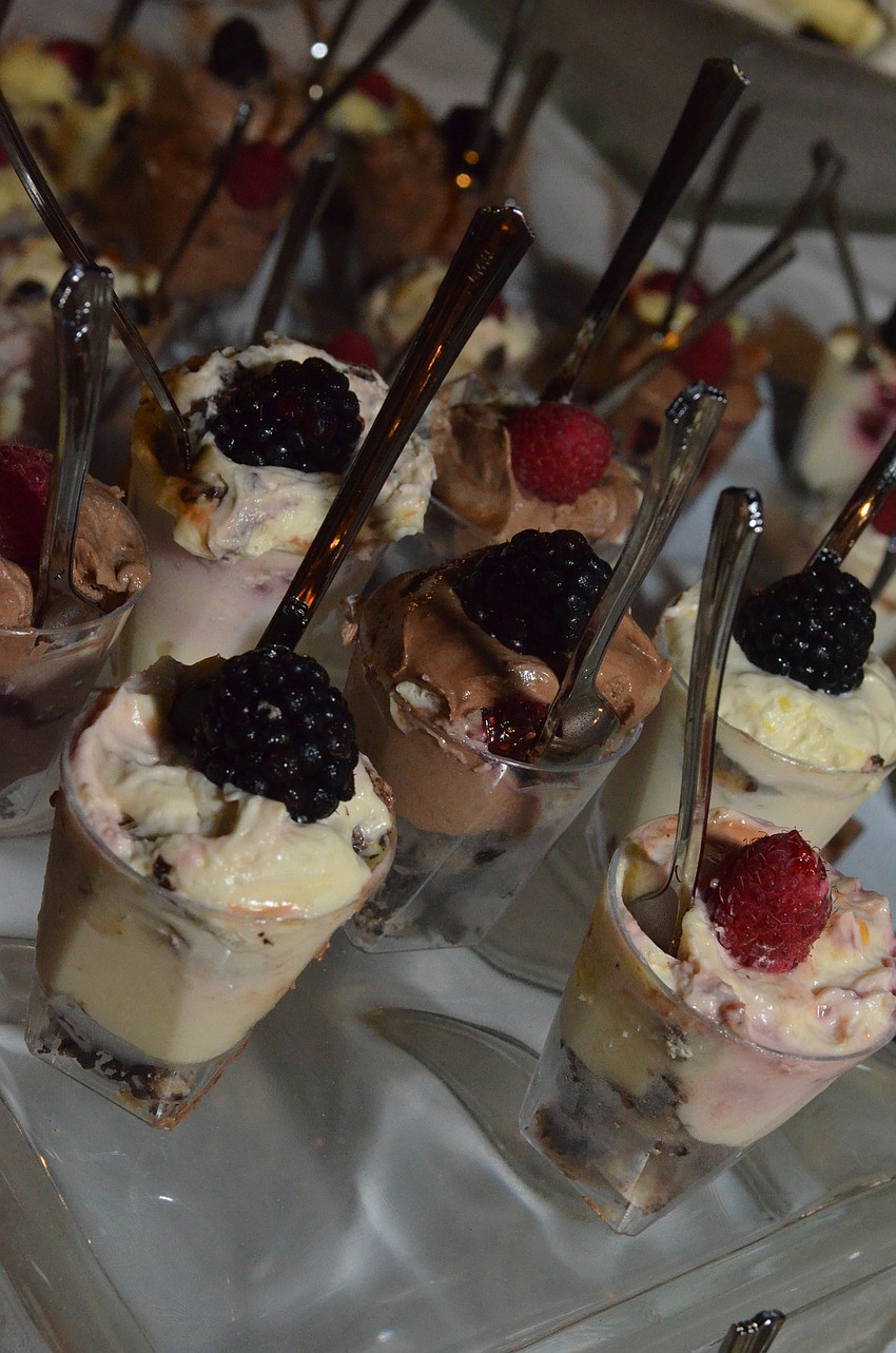 Vivian Kalvaria made these kosher chocolate mouse, lemon curd, babka cake, and berry cups at the Chabad of Sarasota.