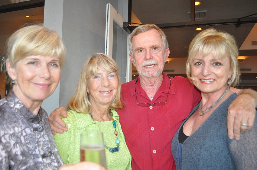 Christine Killeen and Kip Oâ€™Neill with models Rusty Chinnis and Susan Goldfarb