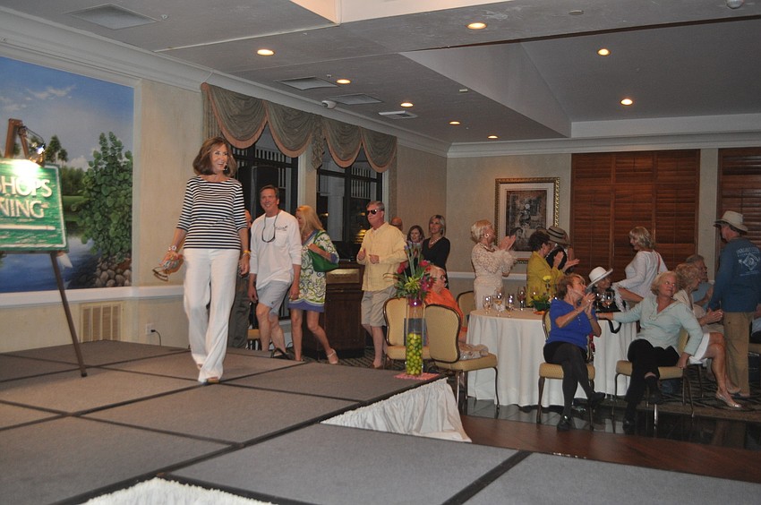 the models take a final walk