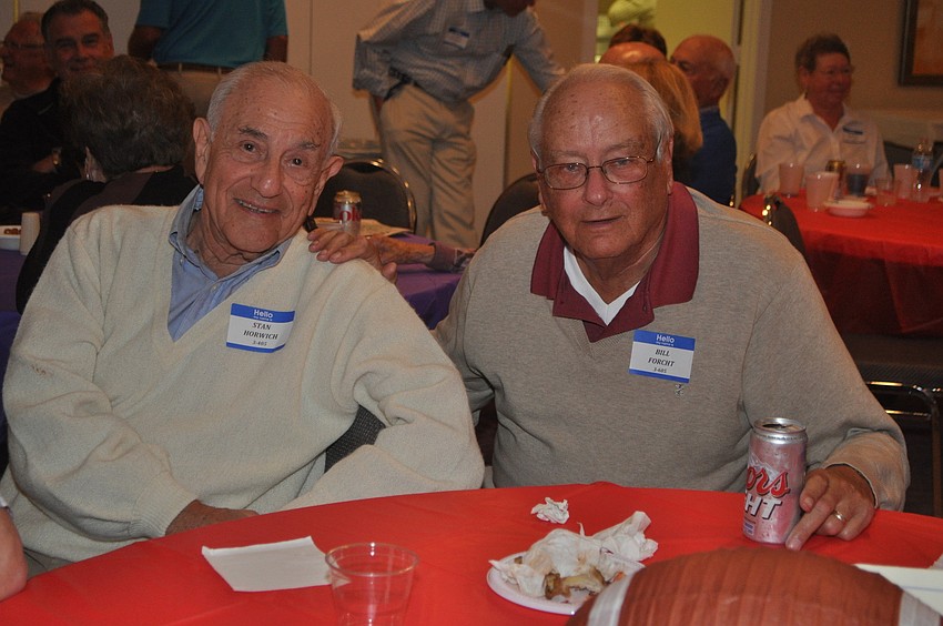Stan Horwich and Bill Forcht at the Beachplace Super Bowl party