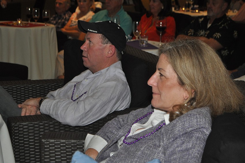Mary and Steve Wiltse watch the Ravens during the 2nd quarter