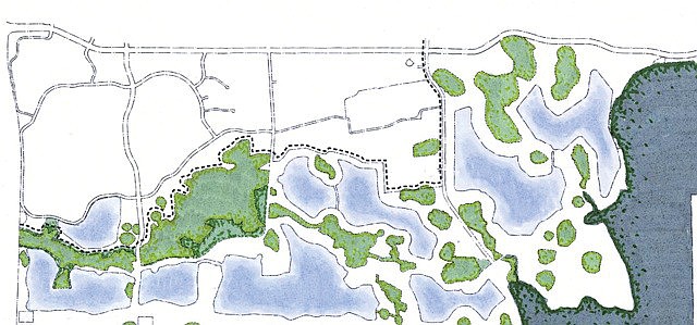 The Villages at Lakewood Ranch South, south of University Parkway, depicts a walkable community clustered around seven lakes. File photo.