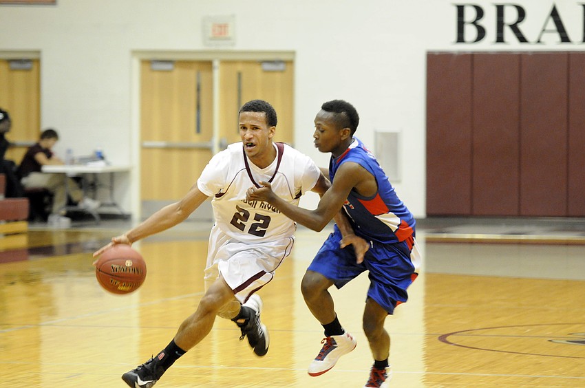Braden River junior guard Zechariah Kendall scored 11 points for the Pirates in their 54-38 victory over Manatee in the Class 7A-District 11 quarterfinals Feb. 4.