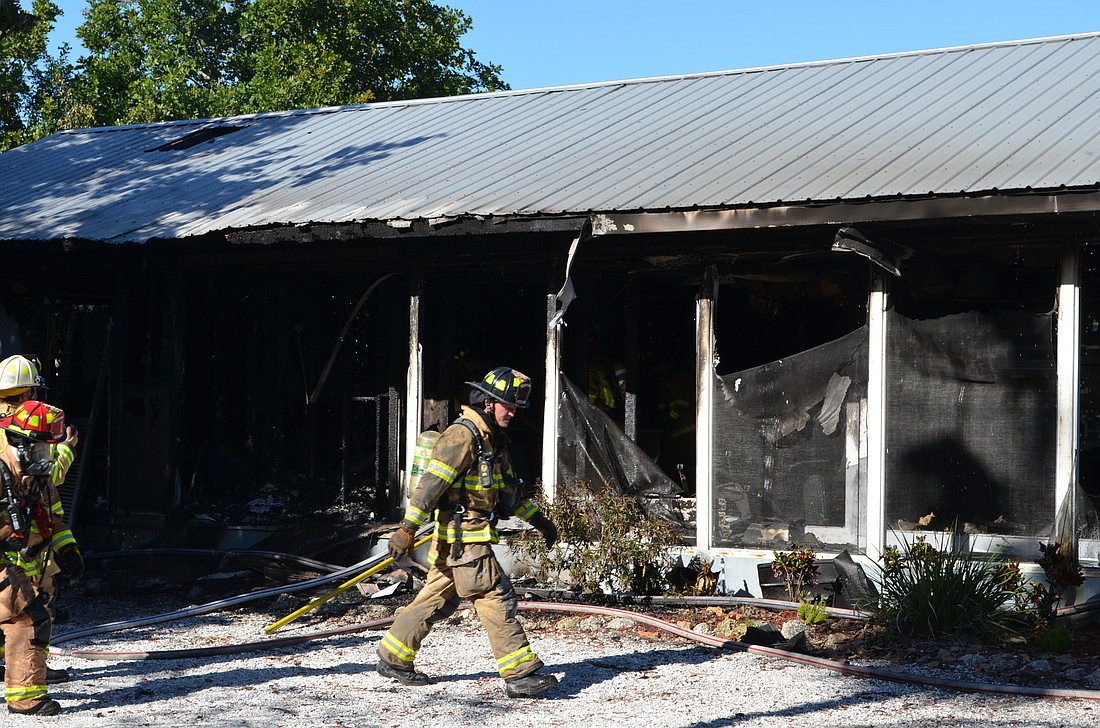 Approximately 20 firefighters were on scene Wednesday.